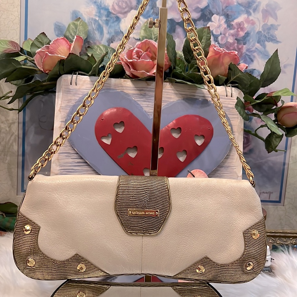 Michael Kors Python Like Leather Embossed Clutch … - image 3